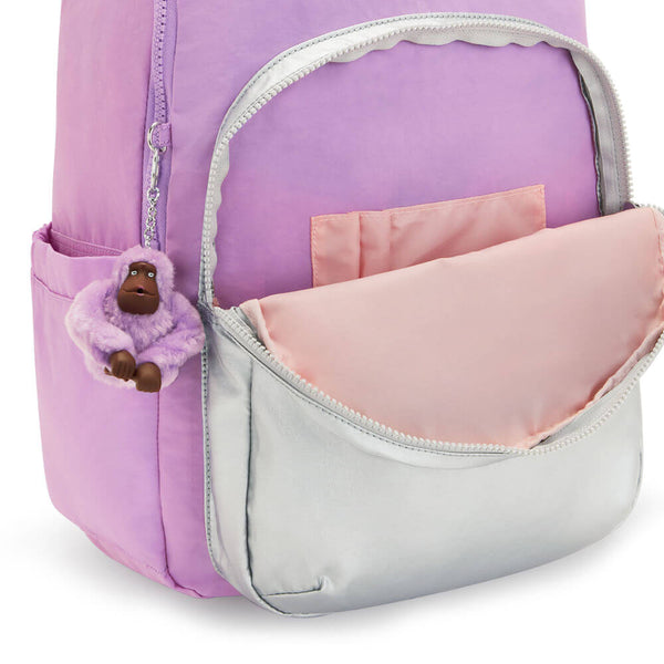 K.I.P.L.I-N.G BACKPACK KI5210 METAL PURPLE
