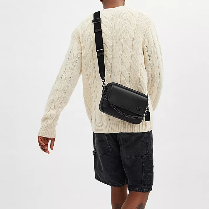 C-O-A-C-H CROSSBODY BAG CR725 BLACK FOR MEN