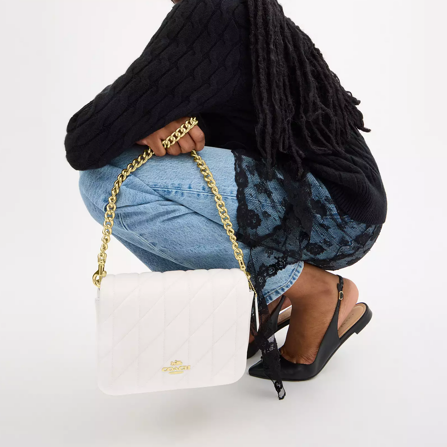 C-O-A-C-H CROSSBODY BAG CY663 OFF WHITE FOR WOMEN