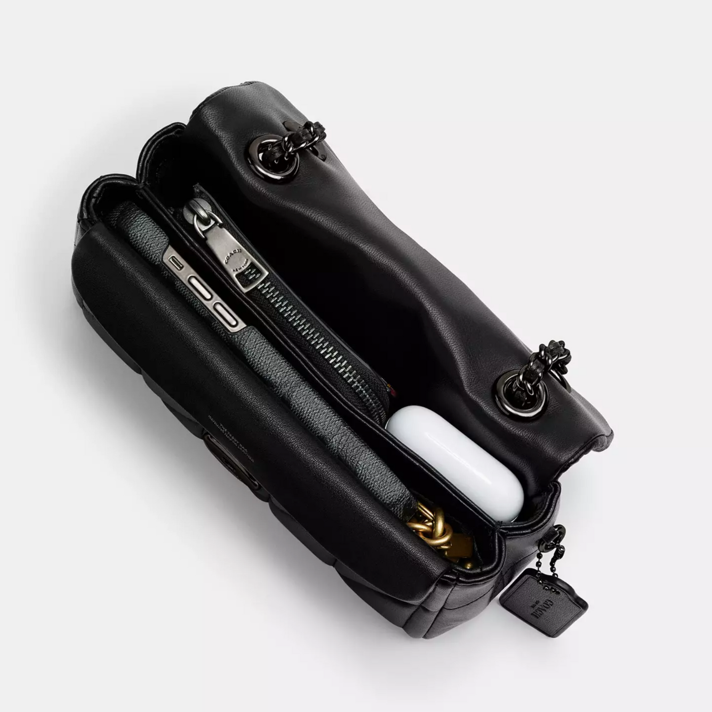 C-O-A-C-H CROSSBODY BAG CP149 BLACK- Pewter FOR WOMEN