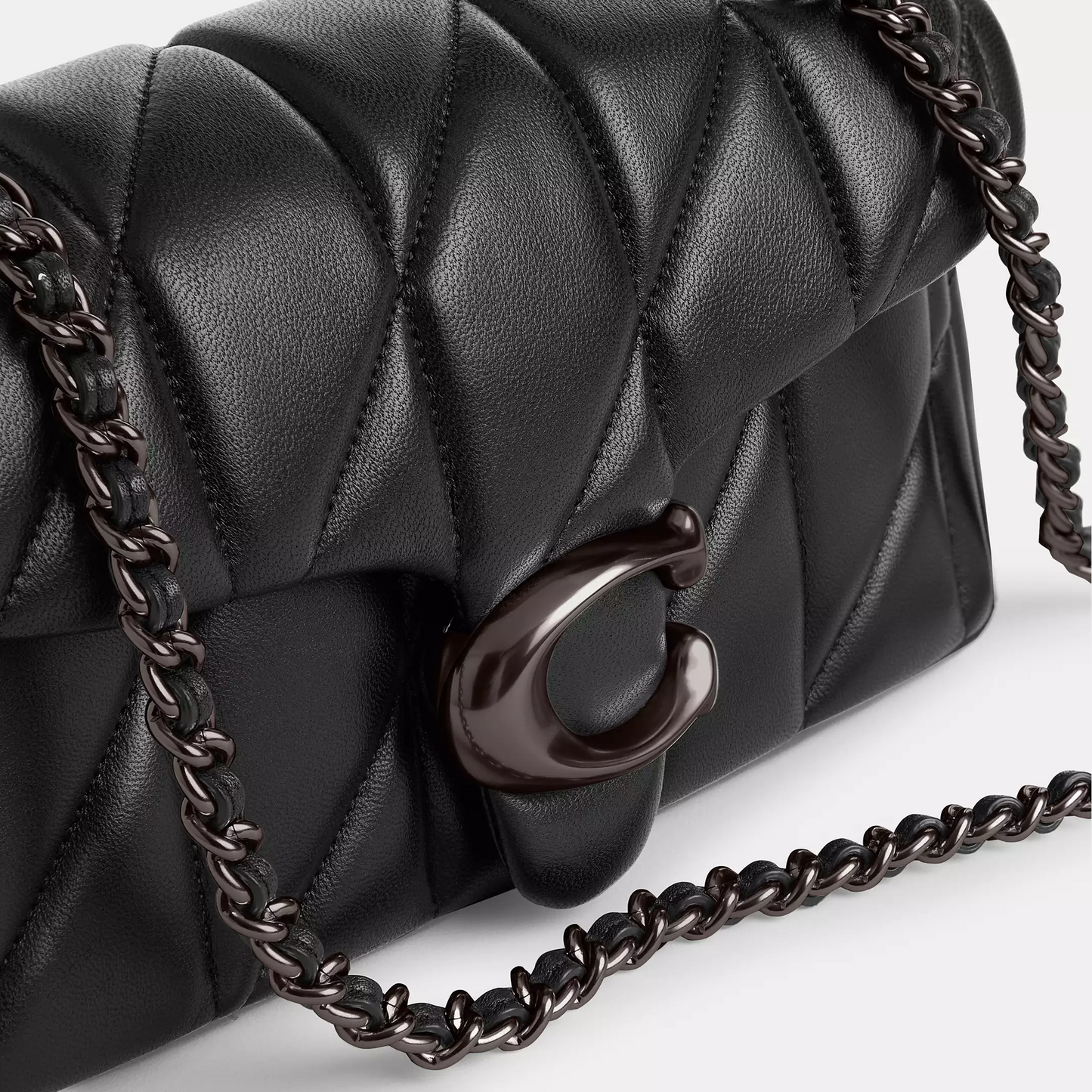 C-O-A-C-H CROSSBODY BAG CP149 BLACK- Pewter FOR WOMEN