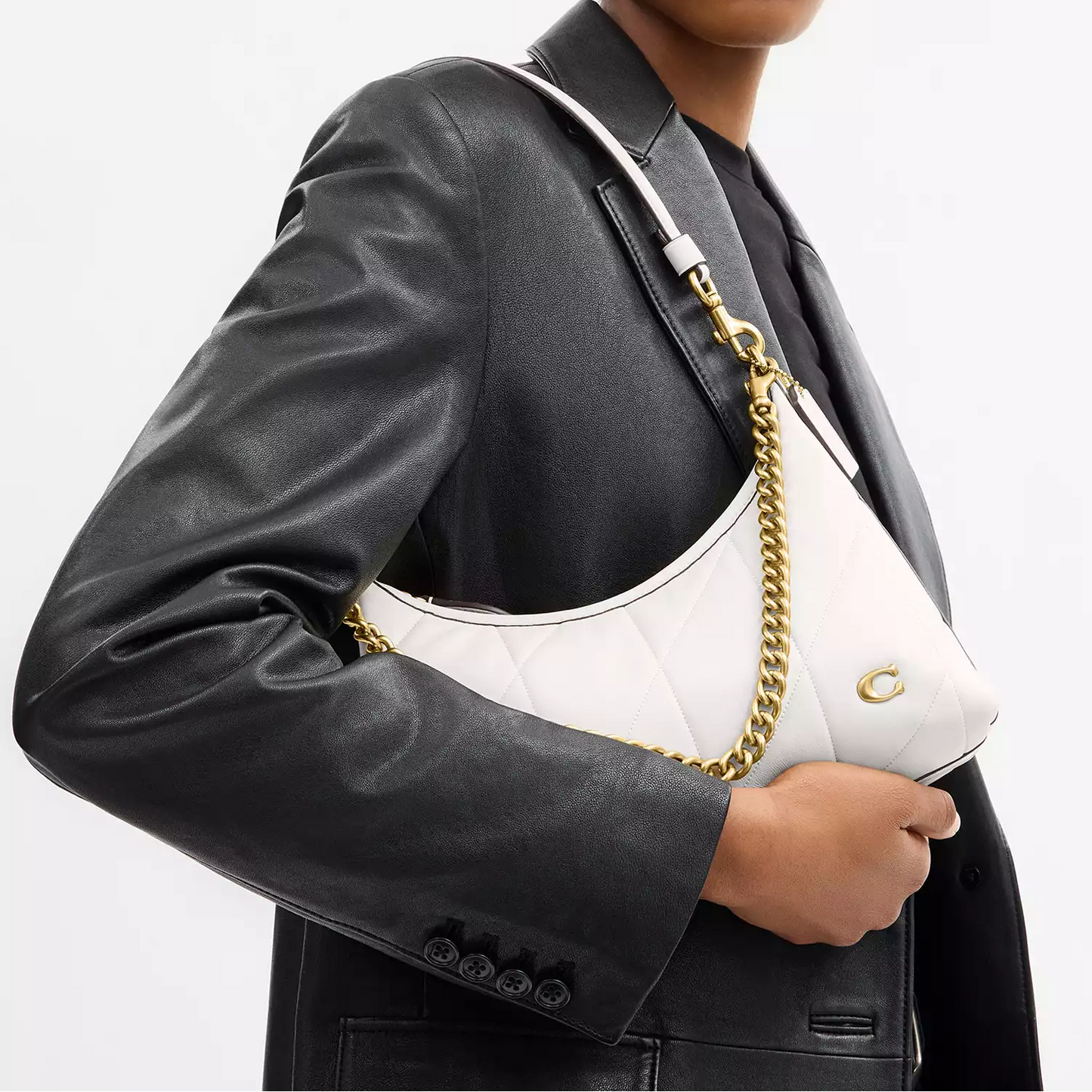 C-O-A-C-H CROSSBODY BAG CDZ65 WHITE FOR WOMEN