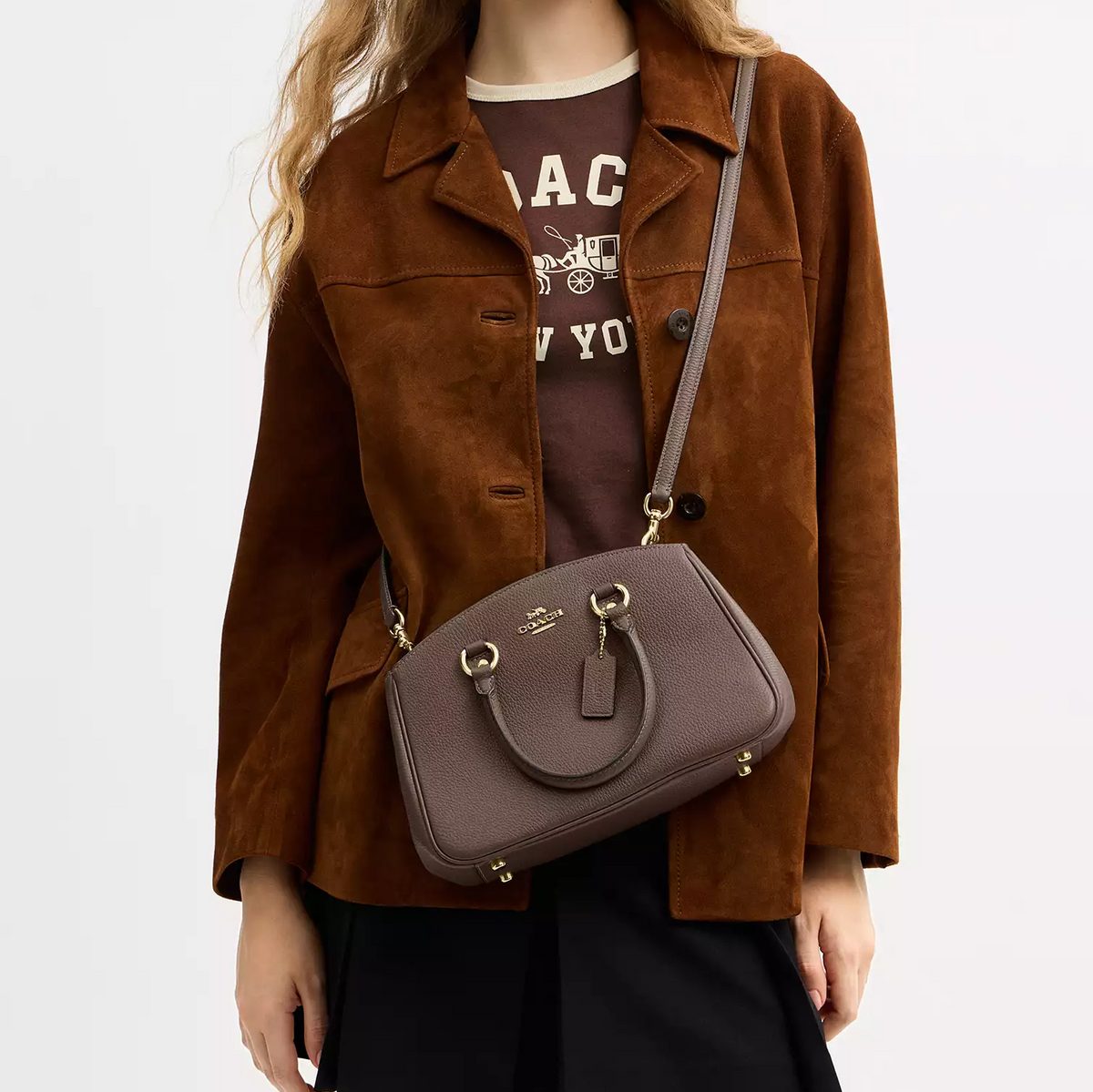 C-O-A-C-H CROSSBODY BAG CAL54 COFFEE  FOR WOMEN