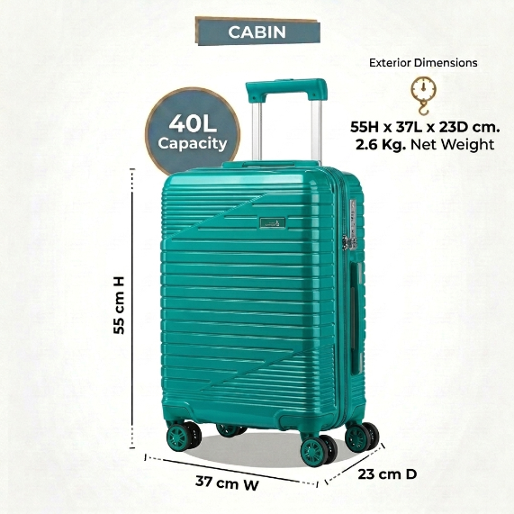 S-E-A C-H-O-I-C-E LUGGAGE BAG Turquoise Blue (40L)