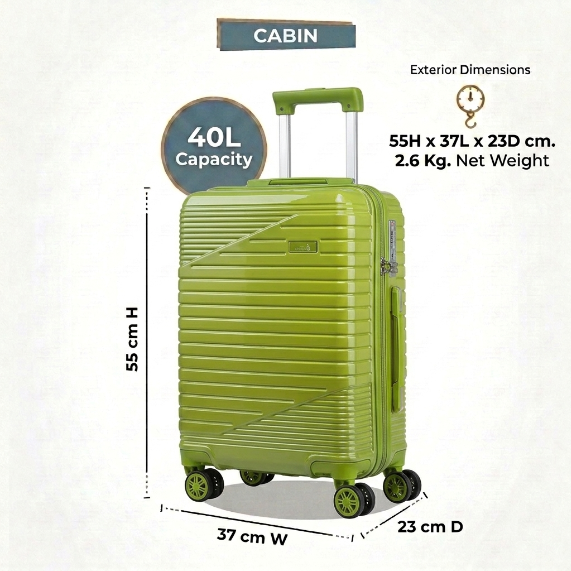 S-E-A C-H-O-I-C-E LUGGAGE BAG LIGHT GREEN (40L)
