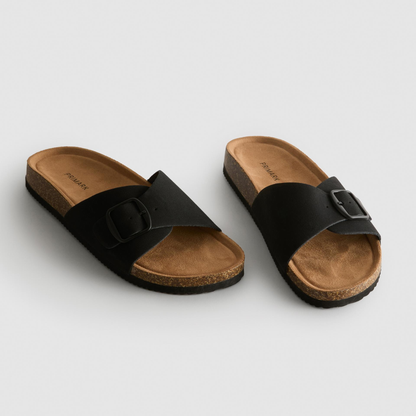 P-R-I-M-A-R-K Slide Sandals 991162707 BLACK