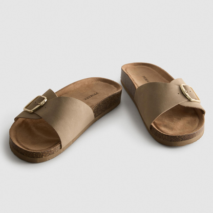 P-R-I-M-A-R-K Slide Sandals 991162707 BEGIE (Taupe)