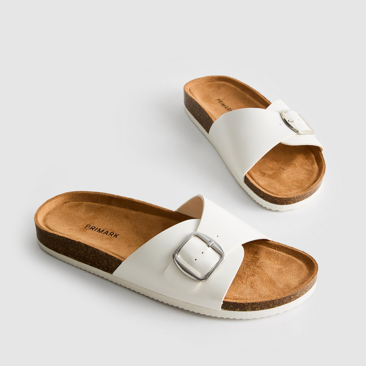 P-R-I-M-A-R-K Slide Sandals 991162707 White