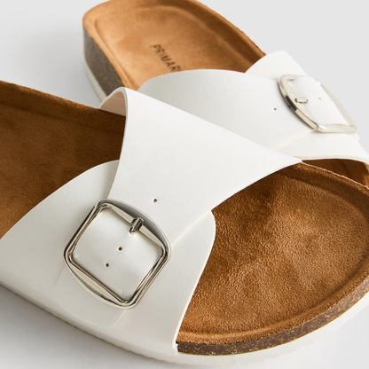 P-R-I-M-A-R-K Slide Sandals 991162707 White