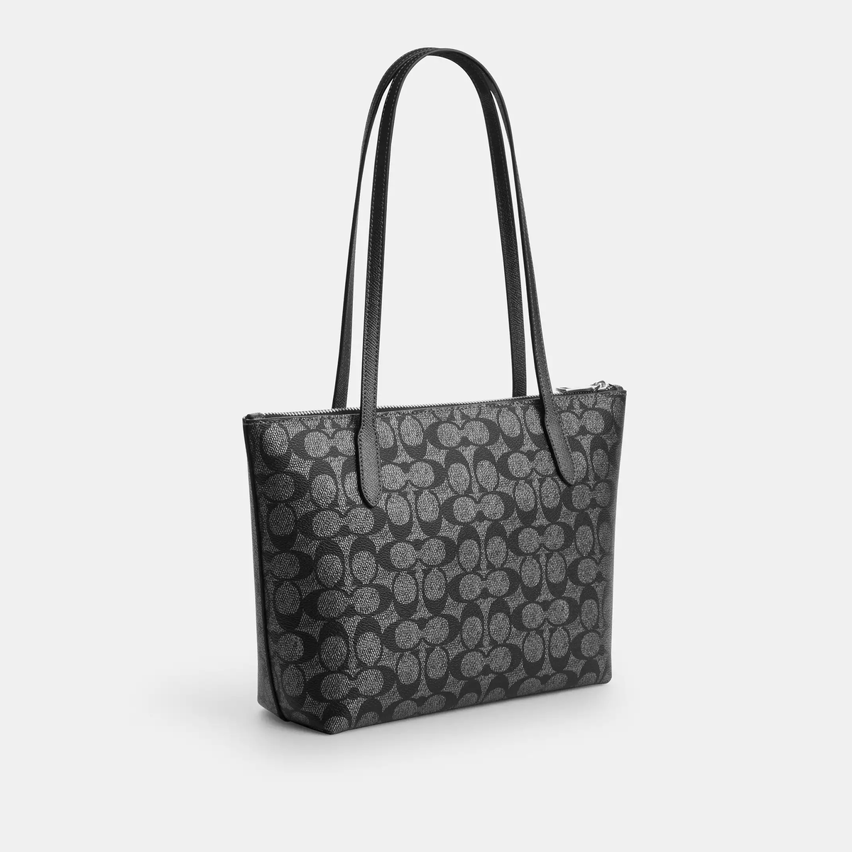 COACH SHOULDER BAG CW396 SILVER - BLACKMONOGRAM FOR WOMEN