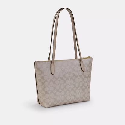 C-O-A-C-H SHOULDER BAG CW396 GOLD MONOGRAM (Gold/Champagne  Multi) FOR WOMEN
