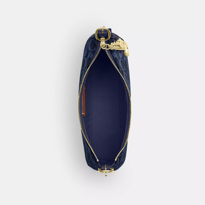 C-O-A-C-H SHOULDER BAG CFN74 NAVY MONOGRAM FOR WOMEN