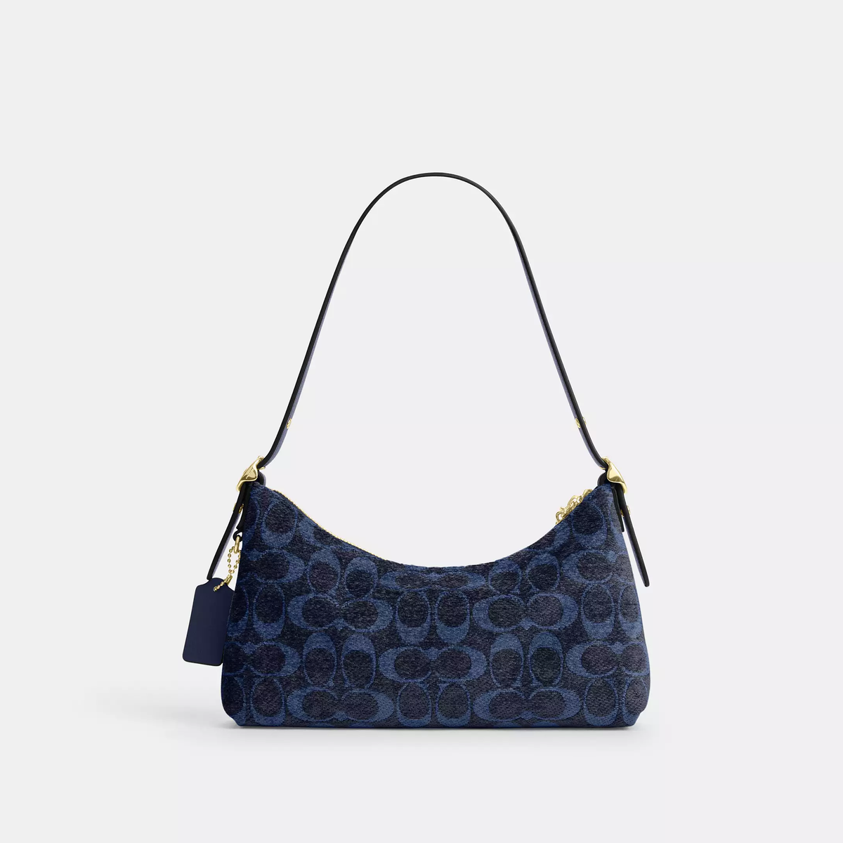 C-O-A-C-H SHOULDER BAG CFN74 NAVY MONOGRAM FOR WOMEN