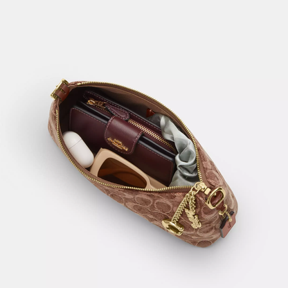 C-O-A-C-H SHOULDER BAG CFN74 BROWN MONOGRAM FOR WOMEN