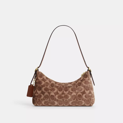 C-O-A-C-H SHOULDER BAG CFN74 BROWN MONOGRAM FOR WOMEN