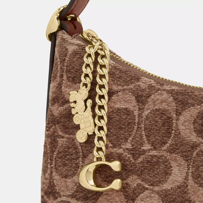 C-O-A-C-H SHOULDER BAG CFN74 BROWN MONOGRAM FOR WOMEN