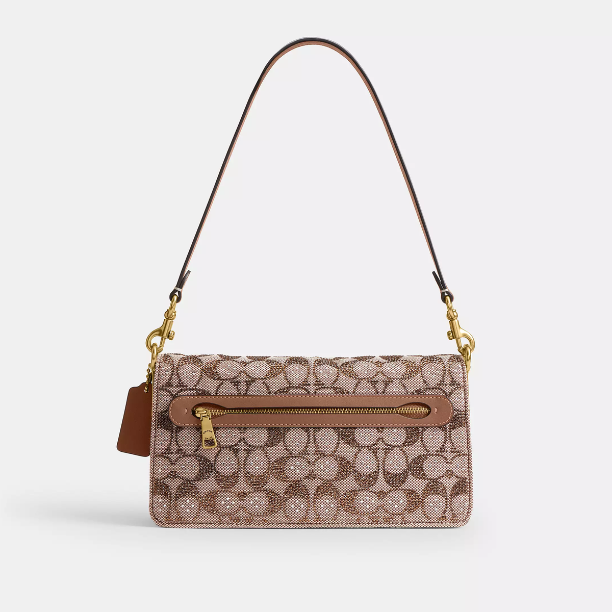 C-O-A-C-H CROSSBODY BAG CDZ34 BROWN MONOGRAM(Mushroom) FOR WOMEN