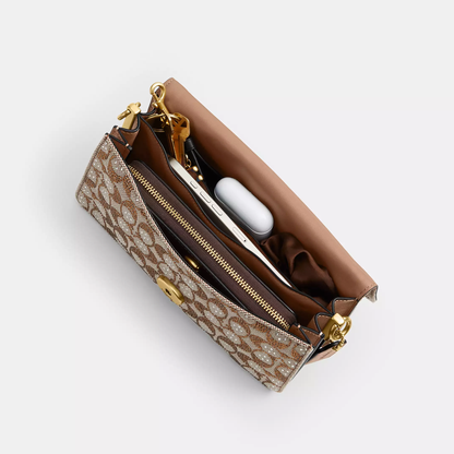 C-O-A-C-H CROSSBODY BAG CDZ34 BROWN MONOGRAM(Mushroom) FOR WOMEN