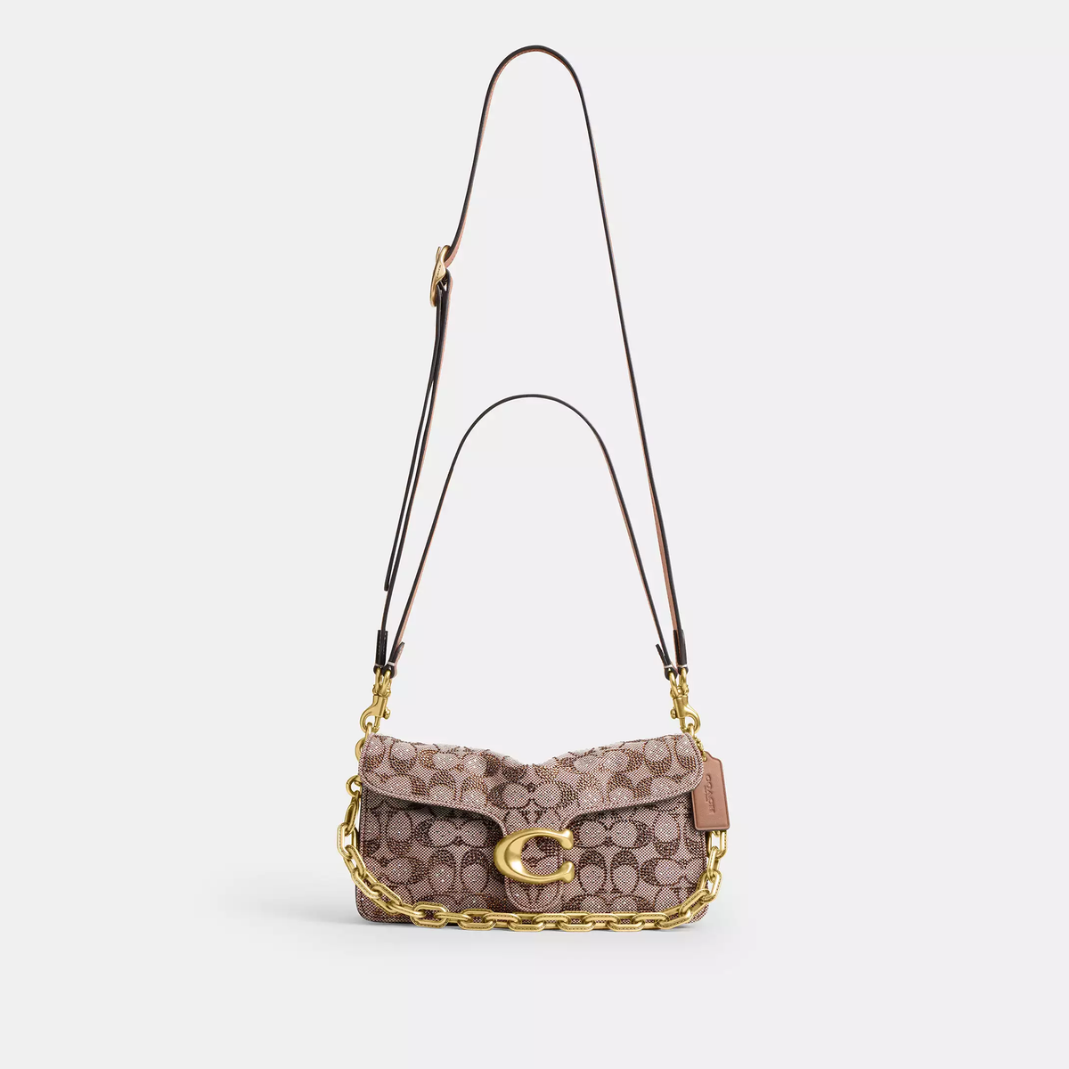 C-O-A-C-H CROSSBODY BAG CDZ34 BROWN MONOGRAM(Mushroom) FOR WOMEN