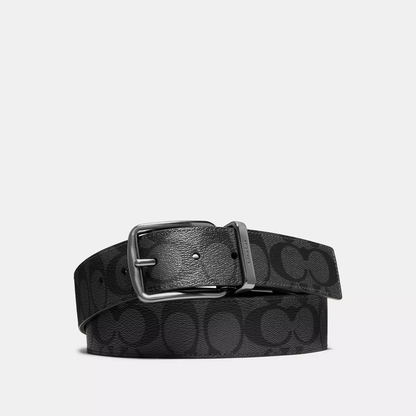 C-O-A-C-H BELT F64839 REVERSIBLE BLACK & BLACK MONOGRAM