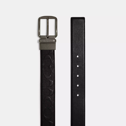 C-O-A-C-H BELT F55157 REVERSIBLE BLACK & BLACK MONOGRAM