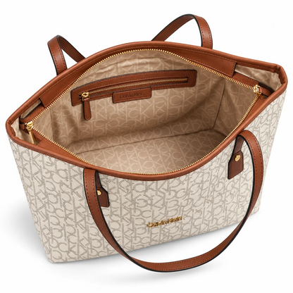 C-A-L-V-I-N K-L-E-I-N SHOULDER BAG OFF WHITE MONOGRAM FOR WOMEN