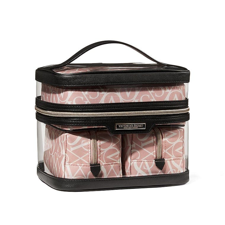 V.I.C.T-O.R.I.A'S S.E.C-R.E.T MAKEUP BAG ROSE&BLACK FOR WOMEN