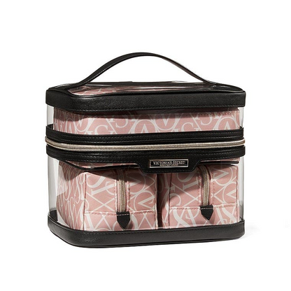 V.I.C.T-O.R.I.A'S S.E.C-R.E.T MAKEUP BAG ROSE&BLACK FOR WOMEN
