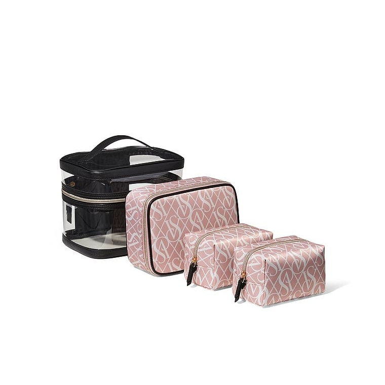 V.I.C.T-O.R.I.A'S S.E.C-R.E.T MAKEUP BAG ROSE&BLACK FOR WOMEN