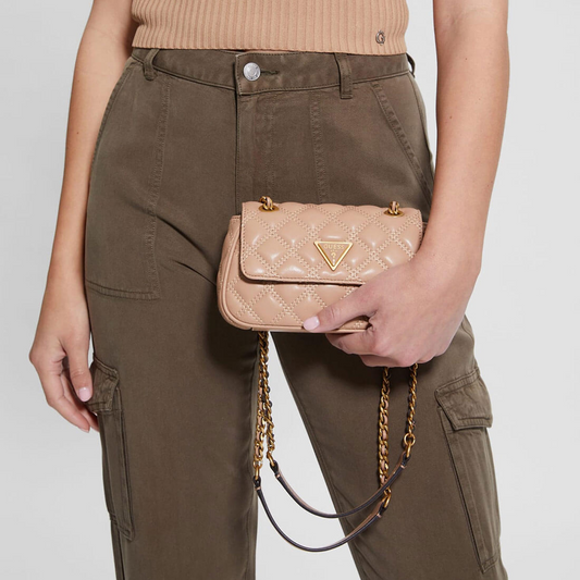 G-U-E-S-S CROSSBODY BAG QA874878 BEIGE FOR WOMEN