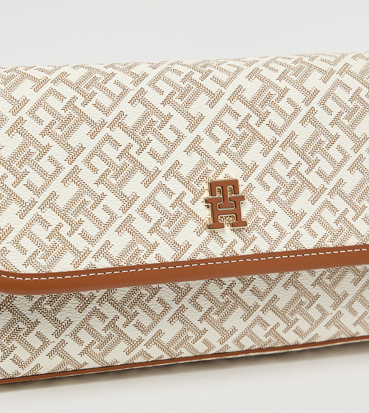 T-o.m-m.y H.i-l.f-i.g-e.r Monoplay Flap Shoulder Bag BEIGE FOR WOMEN