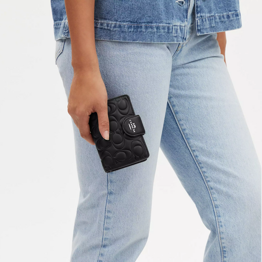 C-O-A-C-H WALLET CM241 BLACK FOR WOMEN