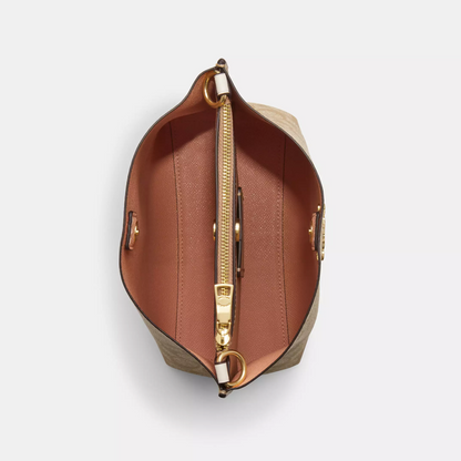 C-O-A-C-H Mollie Bucket CROSSBODY BAG CA582 BEIGE FOR WOMEN