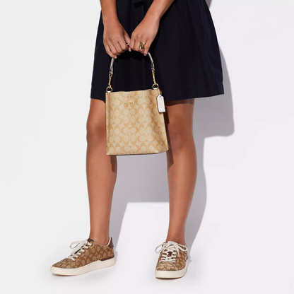 C-O-A-C-H Mollie Bucket CROSSBODY BAG CA582 BEIGE FOR WOMEN