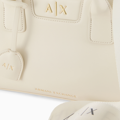 A-R-M-A-N-I E-X-C-H-A-N-G-E CROSSBODY BAG XW002159 AF19892 OFF WHITE FOR WOMEN