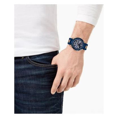 G-U-E-S-S WATCH GW0051G3 DARK BLUE&ROSE GOLD FOR MEN