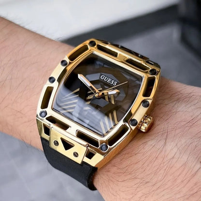G-U-E-S-S WATCH GW0500G1 BLACK&GOLD FOR MEN