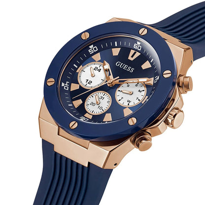 G-U-E-S-S WATCH GW0057G2 DARK BLUE&ROSE GOLD FOR MEN