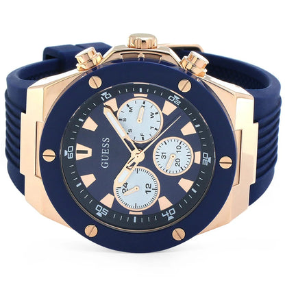 G-U-E-S-S WATCH GW0057G2 DARK BLUE&ROSE GOLD FOR MEN