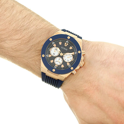 G-U-E-S-S WATCH GW0057G2 DARK BLUE&ROSE GOLD FOR MEN