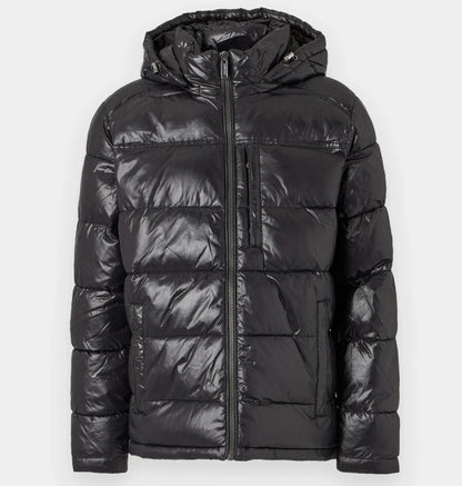 M_i.c.h.a..e.l. K.o.r.s. Men's Puffer SHINY PUFFER JACKET - Winter jacket - Black/Navy/True Blue