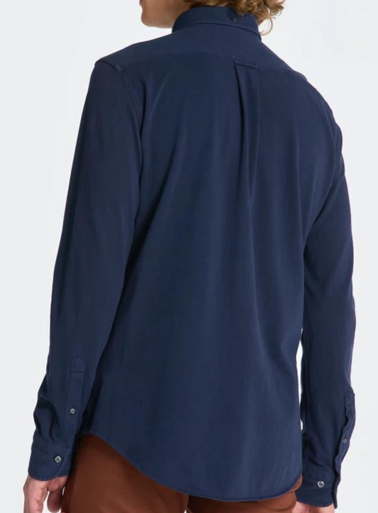 G.A.N.T REG GMNT DYED JERSEY PIQUE SHIRT Marine