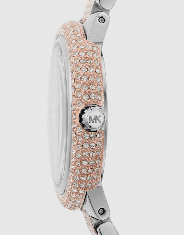M-I-C-H-A-E-L K-O-R-S WATCH MK4461 SILVER - ROSE GOLD FOR WOMEN