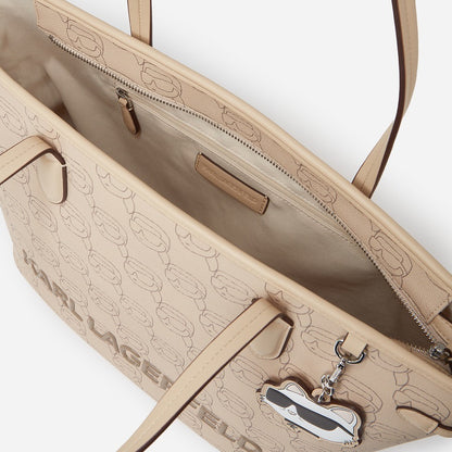 K.A-R.L L.A.G.E-R.F.E.L.D TOTE BAG Beige(MUAD) FOR WOMEN
