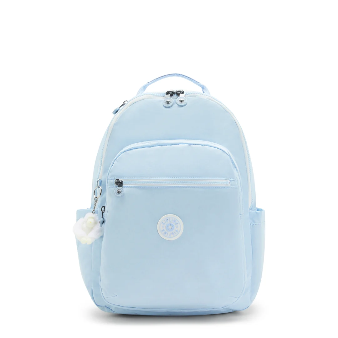K.I.P.L.I-N.G BACKPACK KI5210 METALLIC SILVER  SPLICING