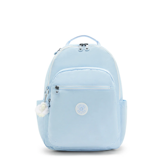 K.I.P.L.I-N.G BACKPACK KI5210 METALLIC SILVER  SPLICING