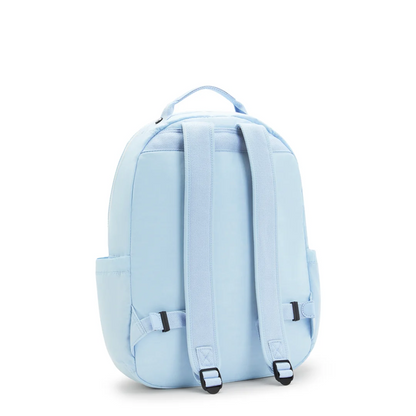 K.I.P.L.I-N.G BACKPACK KI5210 METALLIC SILVER  SPLICING