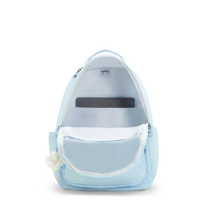 K.I.P.L.I-N.G BACKPACK KI5210 METALLIC SILVER  SPLICING