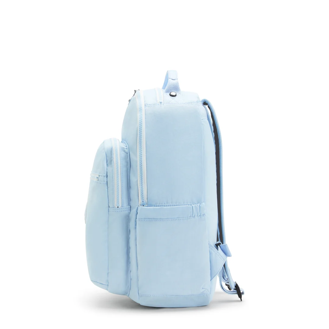 K.I.P.L.I-N.G BACKPACK KI5210 METALLIC SILVER  SPLICING