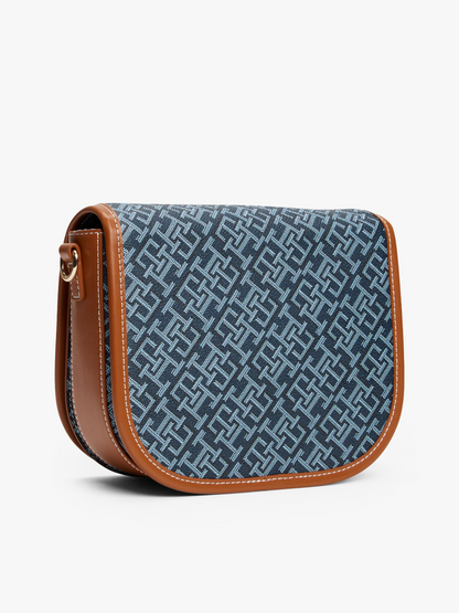 T.O.M-M.Y H.I.L.F-I.G.E.R CROSSBODY BAG HAVAN&BLUE MONOGRAM (Space Blue) FOR WOMEN